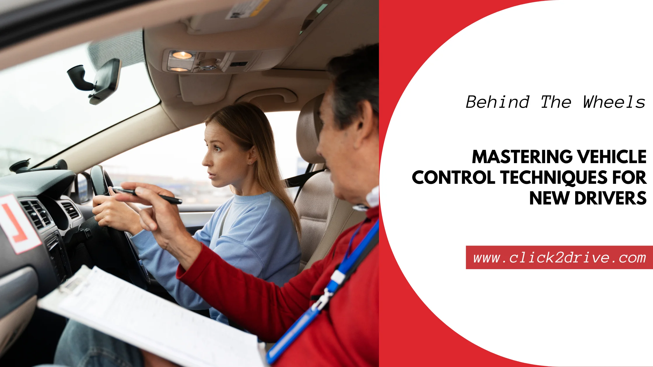 vehicle controls for drivers test