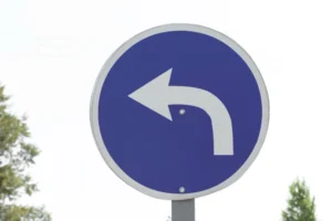 Curve Ahead Sign