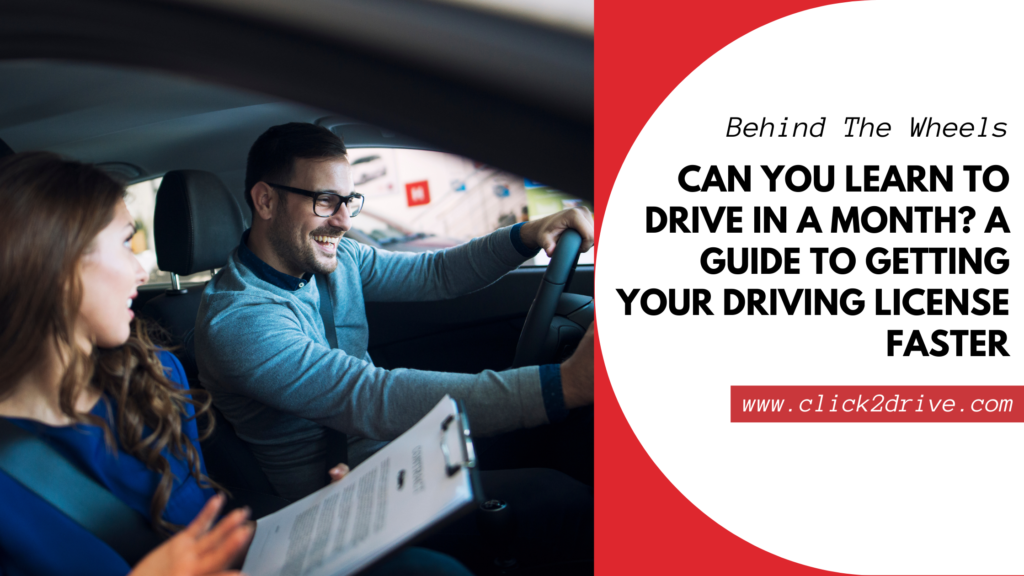 Can You Learn to Drive in a Month